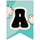 Blue Happy Halloween Kinder Party Vlaggetjes (Tweede vlag)