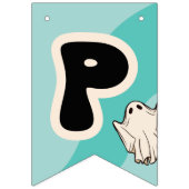 Blue Happy Halloween Kinder Party Vlaggetjes (Derde vlag)