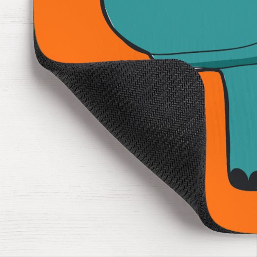 Blue Happy Hippo Muismat (Hoek)