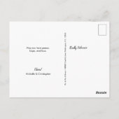 Blue Happy New Year Passen getrouwd Mr en Mrs. Briefkaart (Achterkant)