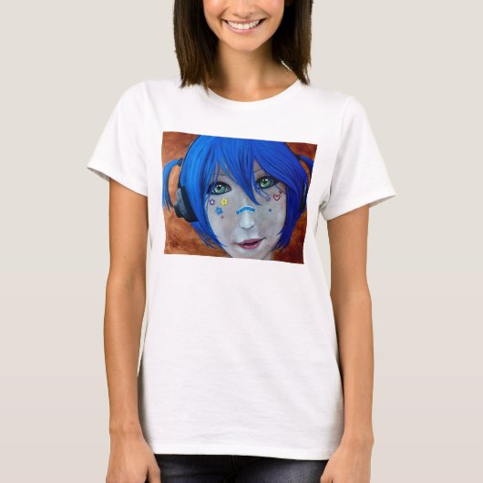 Blue Harajuku T-shirt (Voorkant)