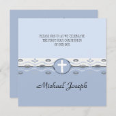 Blue Harmony First Community Invitation Kaart (Voorkant / Achterkant)