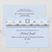 Blue Harmony rechthoekige uitnodiging (Voorkant / Achterkant)