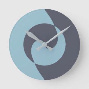 Blue Harmony Ronde Klok