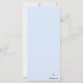 Blue Harmony Slim Invitation (Achterkant)