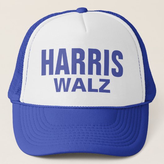 Blue Harris Walz Trucker Pet (Voorkant)