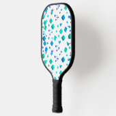 Blue Harten en Kubussen Pickleball Paddle (Links)