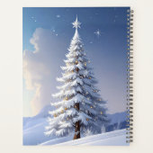 Blue Hat Snowman Christmas Tree Holiday Planner (Achterkant)