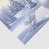 Blue Hat Snowman Christmas Tree Holiday Tissuepapier (Detail)