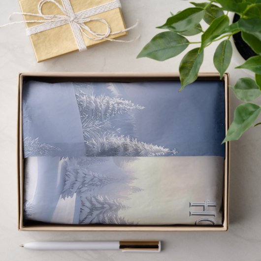 Blue Hat Snowman Christmas Tree Holiday Tissuepapier (Geschenk)