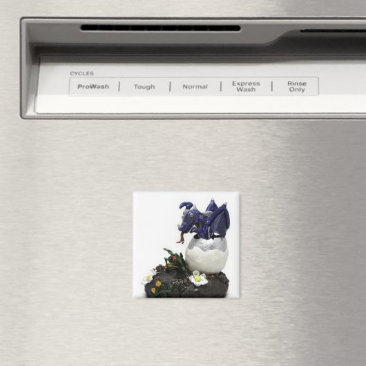 Blue hatching dragon magneet (Insitu (Vaatwasser))