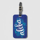 Blue Hawaii Aloha Bagagelabel (Voorkant (verticaal))