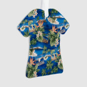 Blue Hawaii Aloha Shirt Ornament (voorkant)