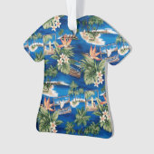 Blue Hawaii Aloha Shirt Ornament (voorkant)