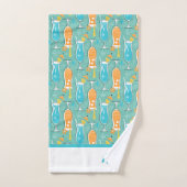 Blue Hawaii and Tropical Itch - Bg Turquoise Bad Handdoek (Handdoek)