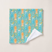 Blue Hawaii and Tropical Itch - Bg Turquoise Bad Handdoek (Wasdoekje)