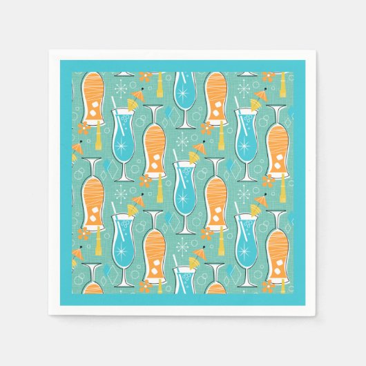 Blue Hawaii and Tropical Itch - Bg Turquoise Servet (Voorkant)