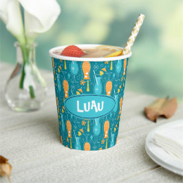 Blue Hawaii and Tropical Itch Papieren Bekers