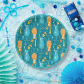 Blue Hawaii and Tropical Itch Papieren Bordje (Feest)
