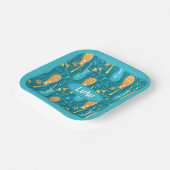 Blue Hawaii and Tropical Itch Papieren Bordje (Gebogen)