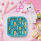 Blue Hawaii and Tropical Itch Papieren Bordje (Feest)