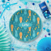 Blue Hawaii and Tropical Itch Papieren Bordje (Feest)