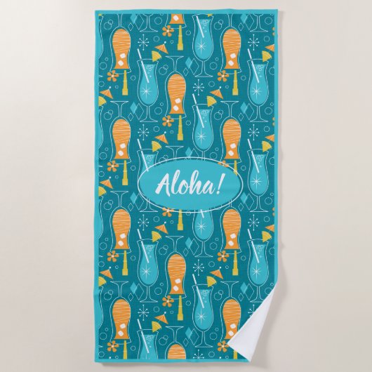 Blue Hawaii and Tropical Itch Strandlaken (Voorkant)