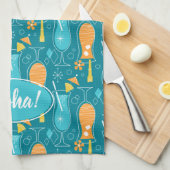 Blue Hawaii and Tropical Itch Theedoek (Quarter Fold)