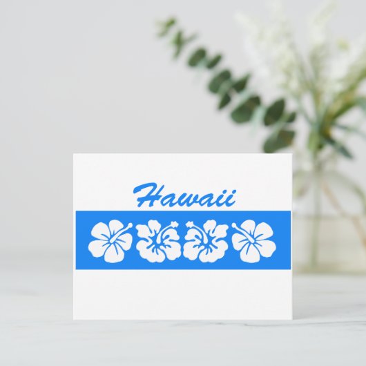 Blue Hawaii Briefkaart (Staand voorkant)