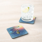 Blue Hawaii Cocktail (#1 van 12 Drink Recipe Set) Bier Onderzetter (Rechterzijde)