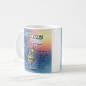 Blue Hawaii Cocktail (#1 van 12 Drink Recipe Set) Koffiemok (Voorkant links)