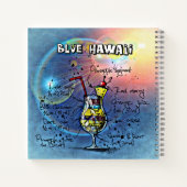 Blue Hawaii Cocktail (#1 van 12 Drink Recipe Set) Notitieboek (Achterkant)