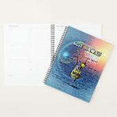 Blue Hawaii Cocktail (#1 van 12 Drink Recipe Set) Planner (Display)