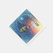 Blue Hawaii Cocktail (#1 van 12 Drink Recipe Set) Servet (Hoek)