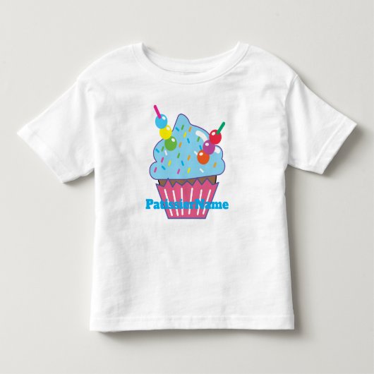 Blue Hawaii CUPCAKE Kinder Shirts (Voorkant)
