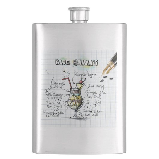 Blue Hawaii Heupfles (Voorkant)