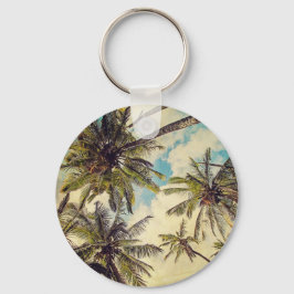 Blue Hawaii Kauai Palm Tree Sleutelhanger