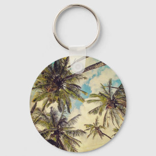  Blue Hawaii Kauai Palm Tree Sleutelhanger