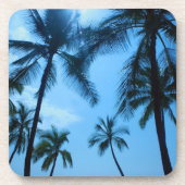Blue Hawaii Palm Trees Onderzetter (Voorkant)