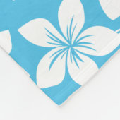 BLUE HAWAII PATTERN (BLUE) FLEECE DEKEN (Hoek)