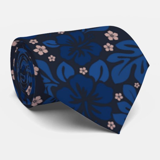 Blue Hawaii Stropdas (Opgerold)