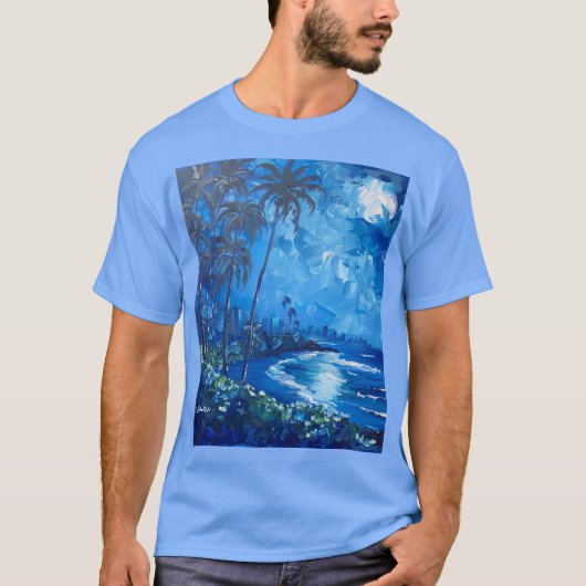 Blue Hawaii T-shirt (Voorkant)