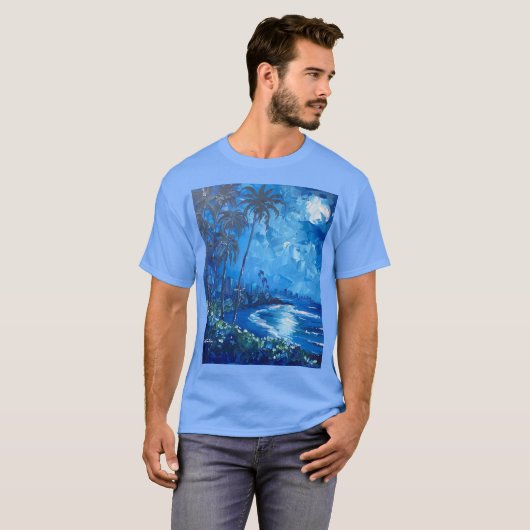 Blue Hawaii T-shirt (Voorkant volledig)