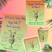 Blue Hawaii verjaardag Papieren Bekers