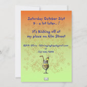 Blue Hawaii verjaardagsfeestje uitnodiging (Achterkant)