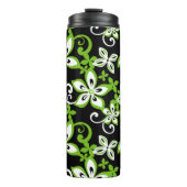 BLUE HAWAII (ZWART/LIME) THERMALENKAN THERMOSBEKER (Voorkant)