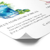 Blue Hawaiian Cranberry Cutie Mocktails Menu Poster (Hoek)