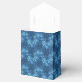 Blue Hawaiian Flowers Tent Favor Box Bedankdoosjes (Geopend)