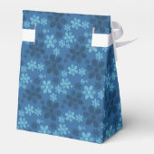 Blue Hawaiian Flowers Tent Favor Box Bedankdoosjes (Achterkant)