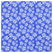 Blue Hawaiian Hibiscus Flowers Stof (Swatch)